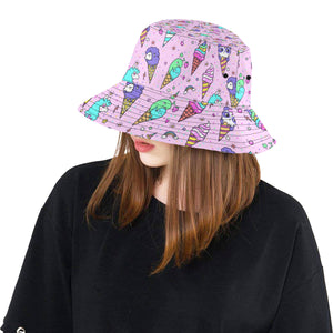 Cute ice cream cone animal pattern Unisex Bucket Hat