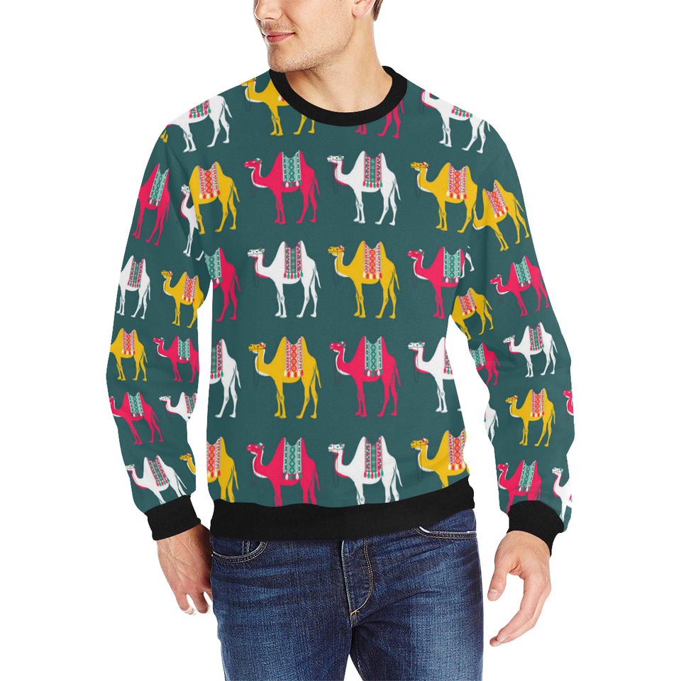 Camel pattern Men's Crew Neck Sweatshirt