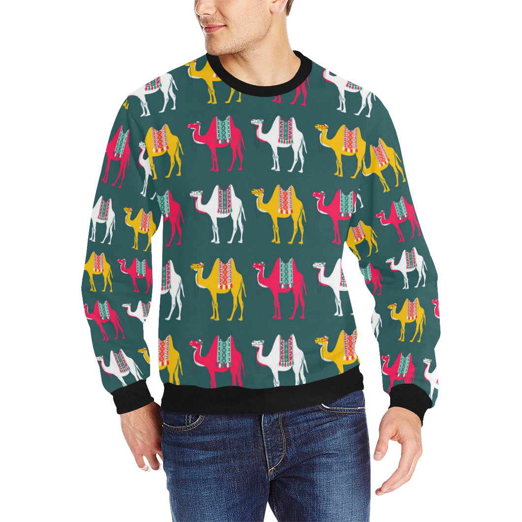 Camel pattern Men's Crew Neck Sweatshirt
