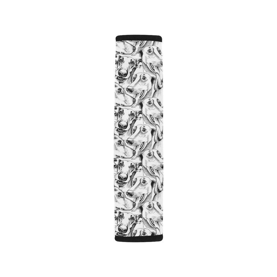 Greyhound Pattern Print Design 01 Car Seat Belt Cover