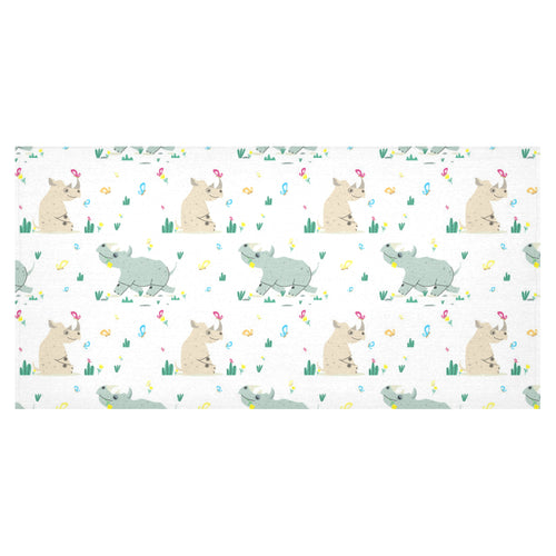 Cute Rhino pattern Tablecloth