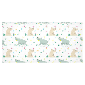 Cute Rhino pattern Tablecloth