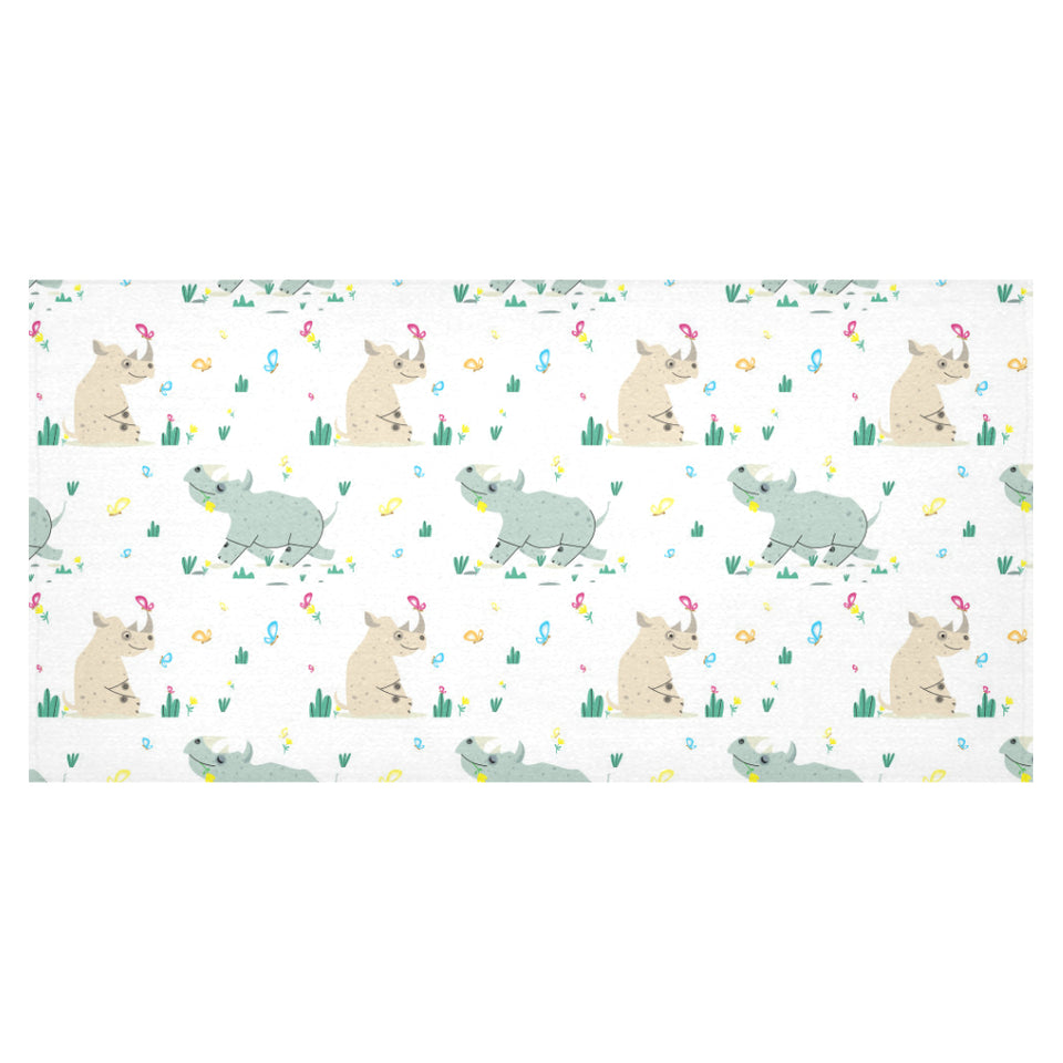 Cute Rhino pattern Tablecloth