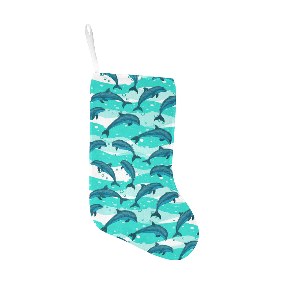 Dolphin sea pattern Christmas Stocking