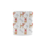 Chihuahua bone paw pattern Morphing Mug Heat Changing Mug