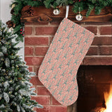 Eiffel Tower Flower Background Pattern Print Desig Christmas Stocking