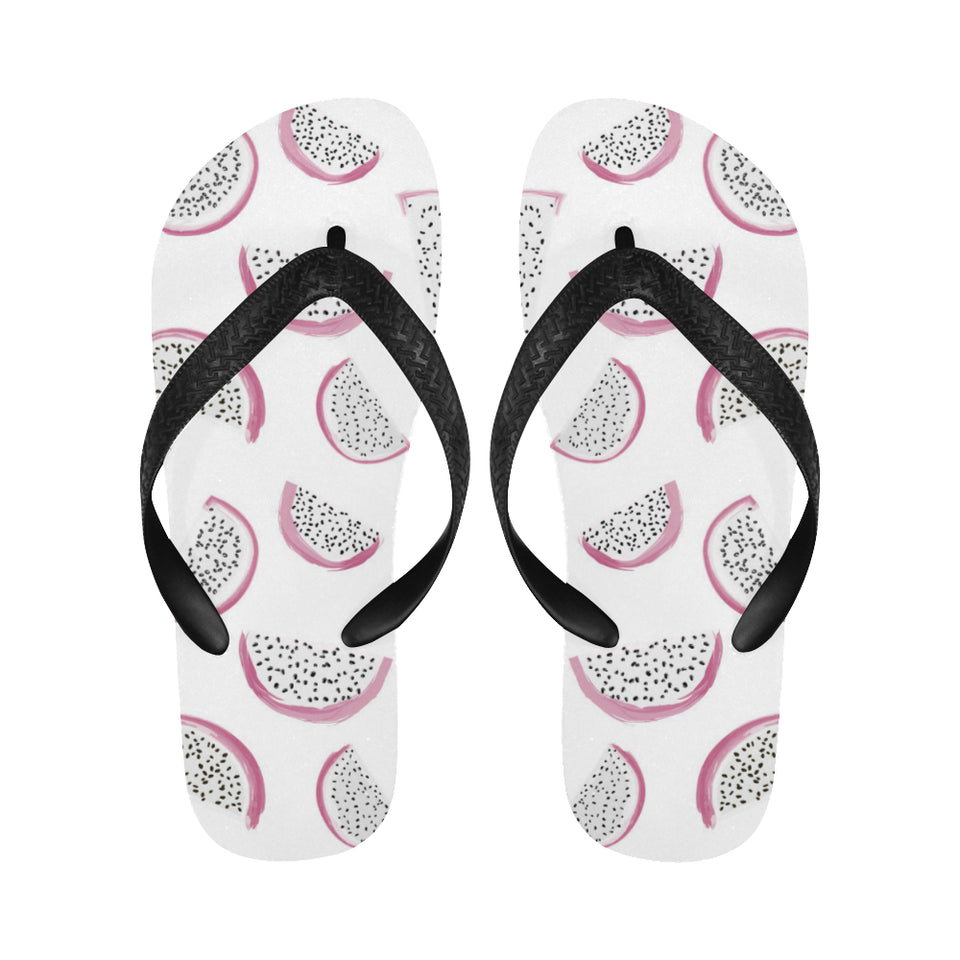 dragon fruit pattern Unisex Flip Flops