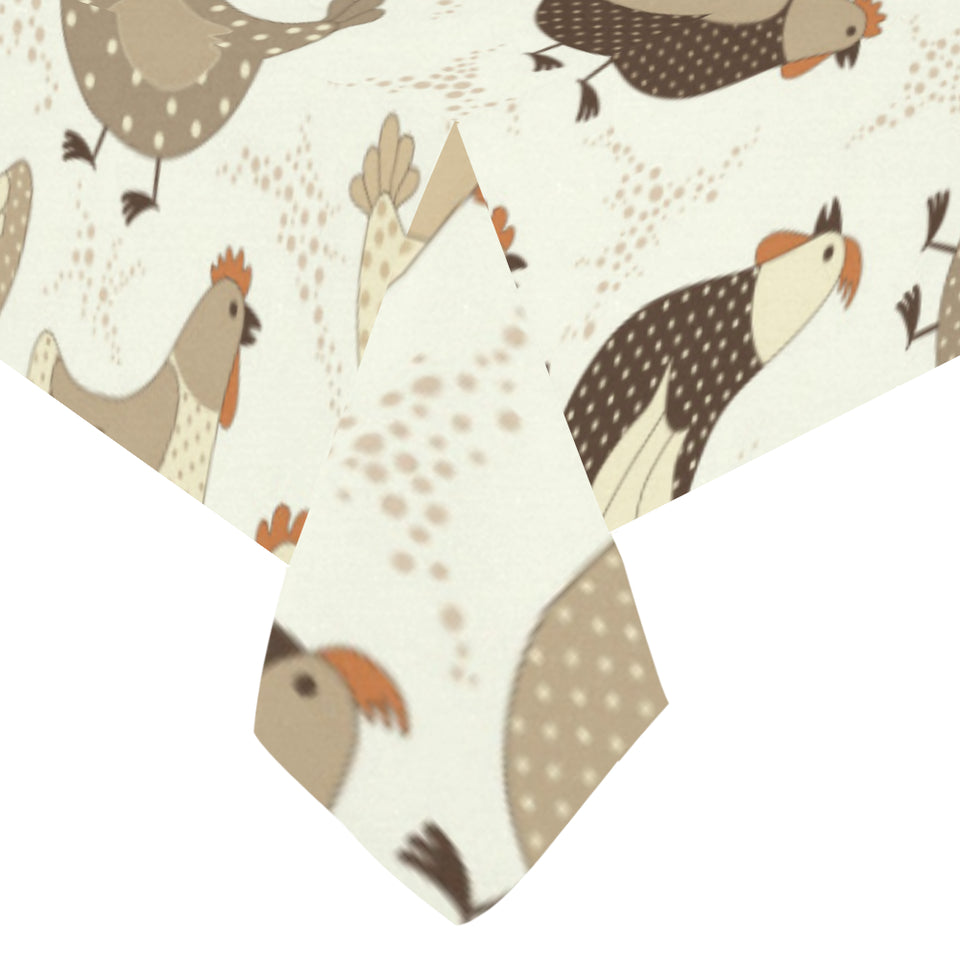 Cute rooster chicken cock Tablecloth