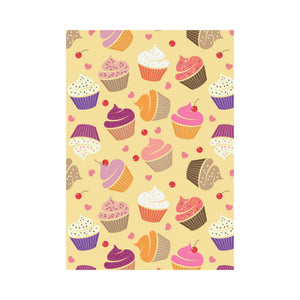 cake cupcake heart cherry pattern House Flag Garden Flag