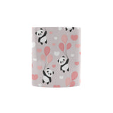 Cute panda ballon heart pattern Morphing Mug Heat Changing Mug