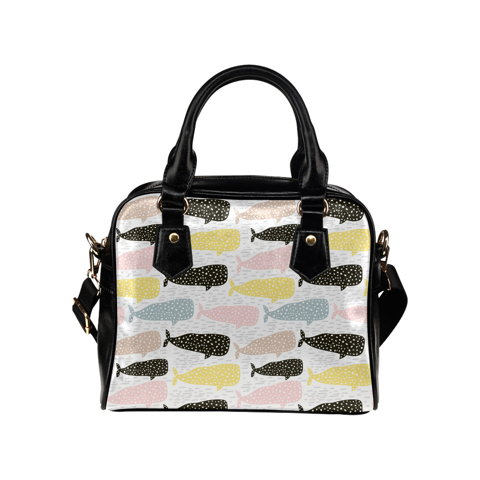 Whale dot pattern Shoulder Handbag