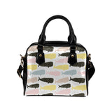 Whale dot pattern Shoulder Handbag