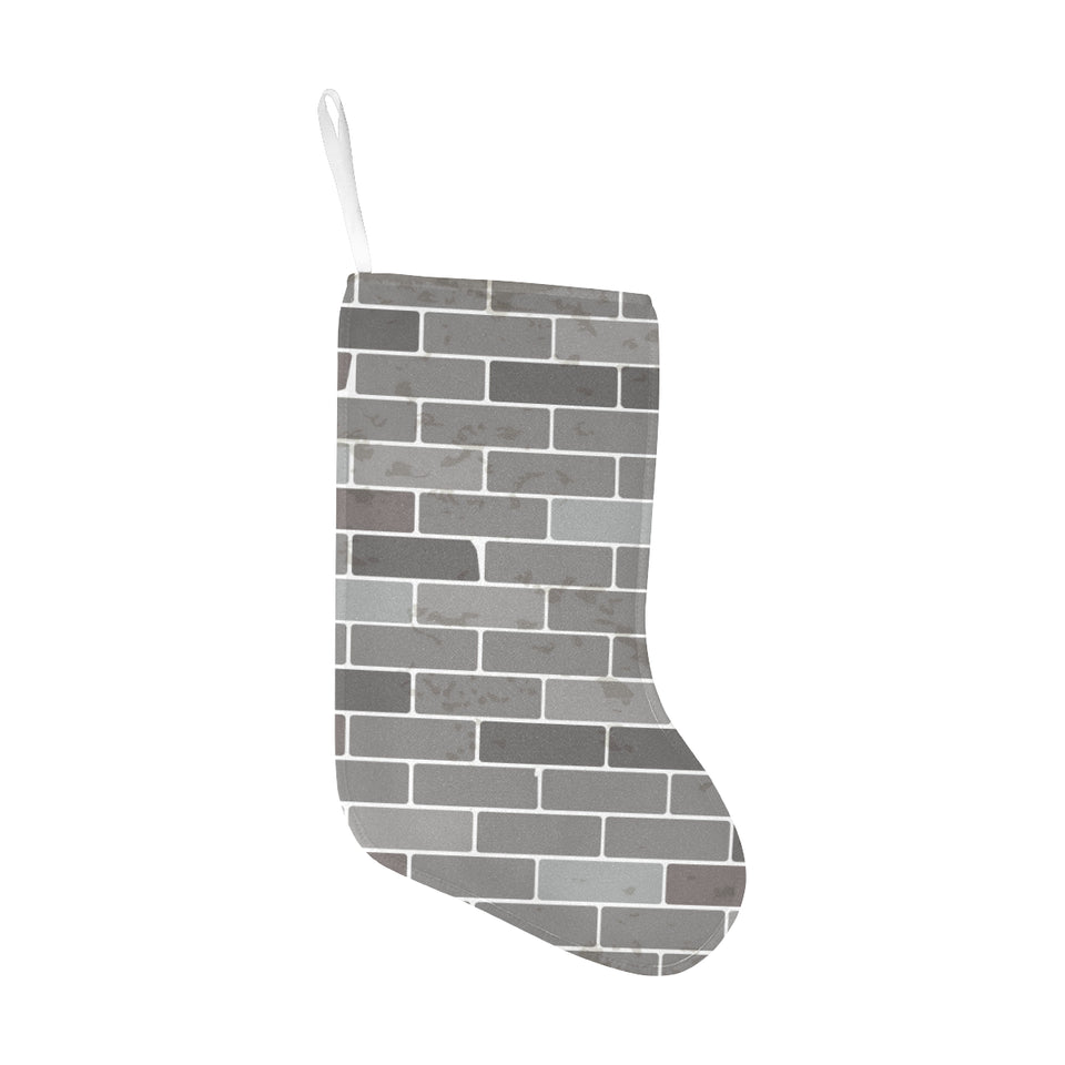 Brick Printed Pattern Print Design 05 Christmas Stocking