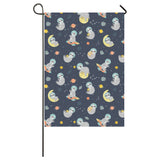 Cute sloth astronaut star planet rocket pattern House Flag Garden Flag