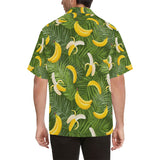 Banana Palm Leaves pattern Men's All Over Print Hawaiian Shirt
