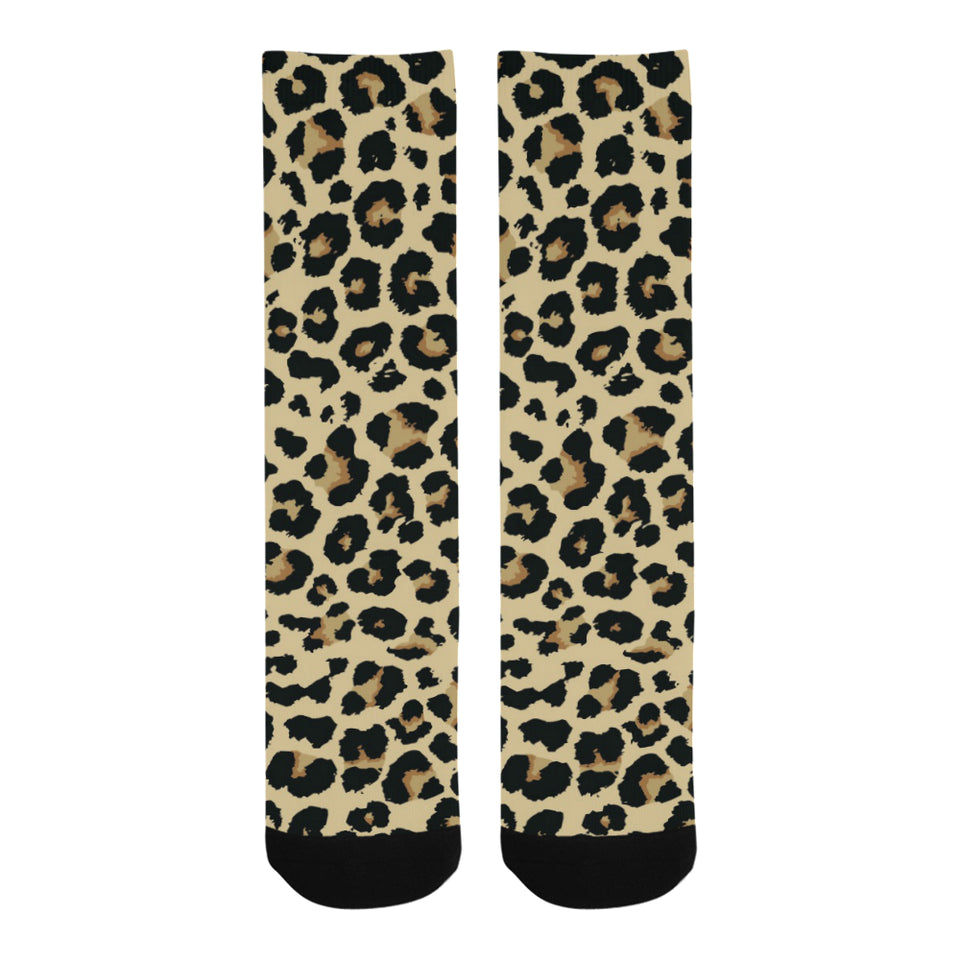 Leopard print design pattern Crew Socks