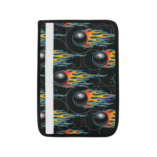 Bowling balls flame pattern Car Seat Belt Cover