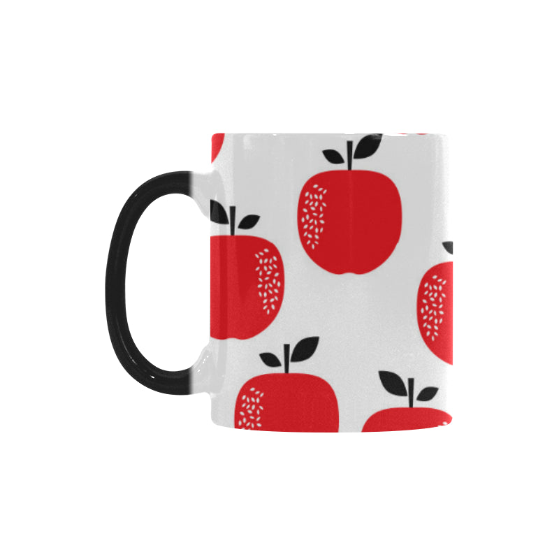 red apples white background Morphing Mug Heat Changing Mug