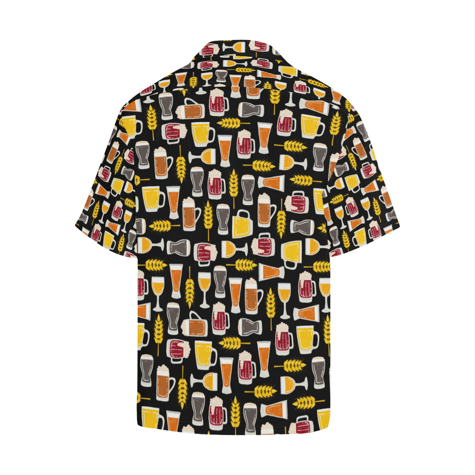 Beer type pattern Men's All Over Print Hawaiian Shirt