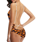 Halloween Pumpkin pattern Women's One-Piece Swimsuit