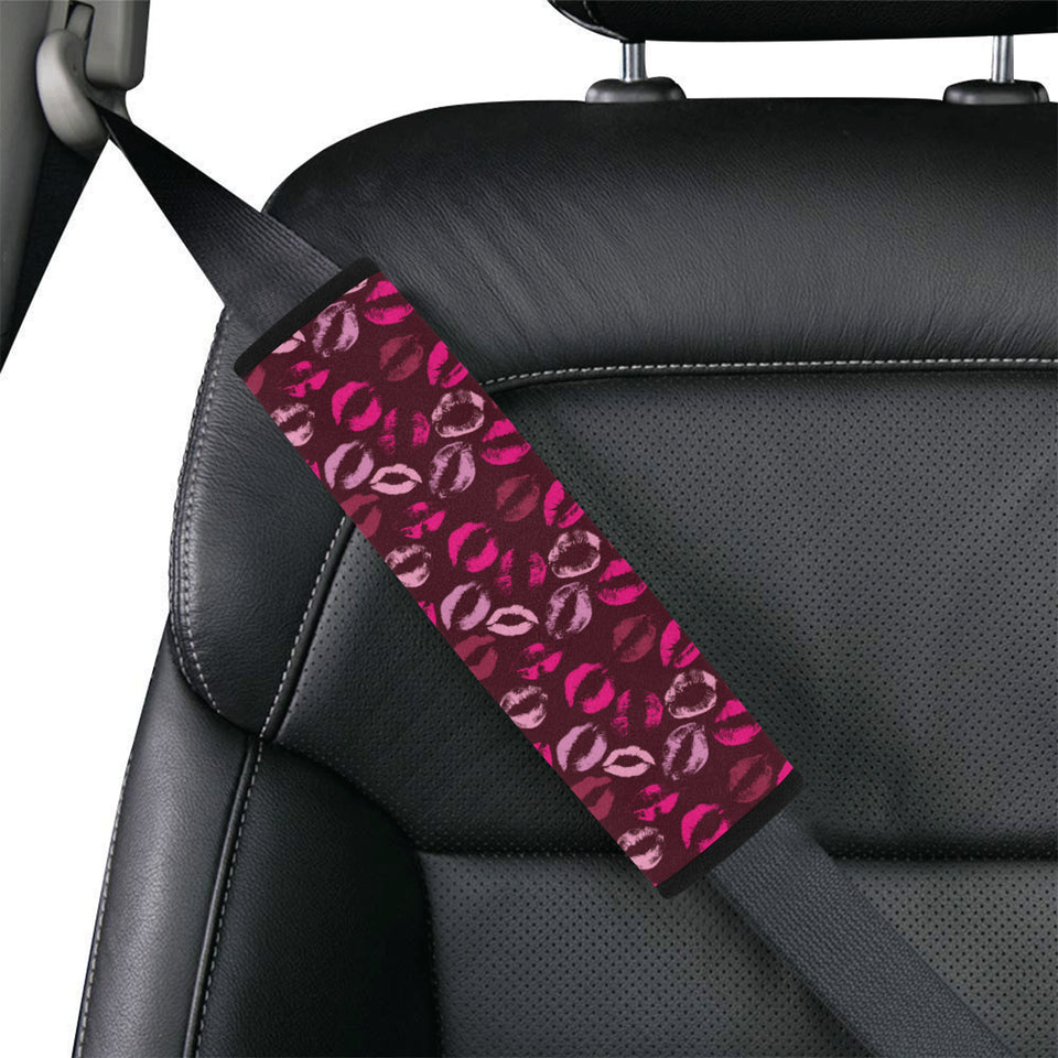 Lips Pattern Print Design 03 Car Seat Belt Cover