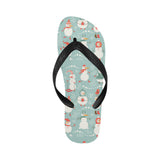Cute snowman pattern Unisex Flip Flops