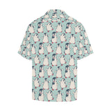 Cute Penguin pattern Men's All Over Print Hawaiian Shirt