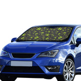 Alien Pattern Print Design 02 Car Sun Shade