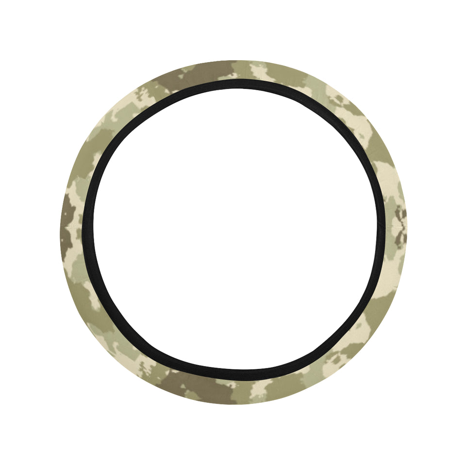 Light Green camouflage pattern Car Steering Wheel Cover