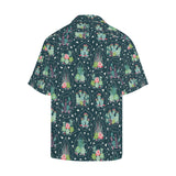 Cactus glass terrarium pattern Men's All Over Print Hawaiian Shirt