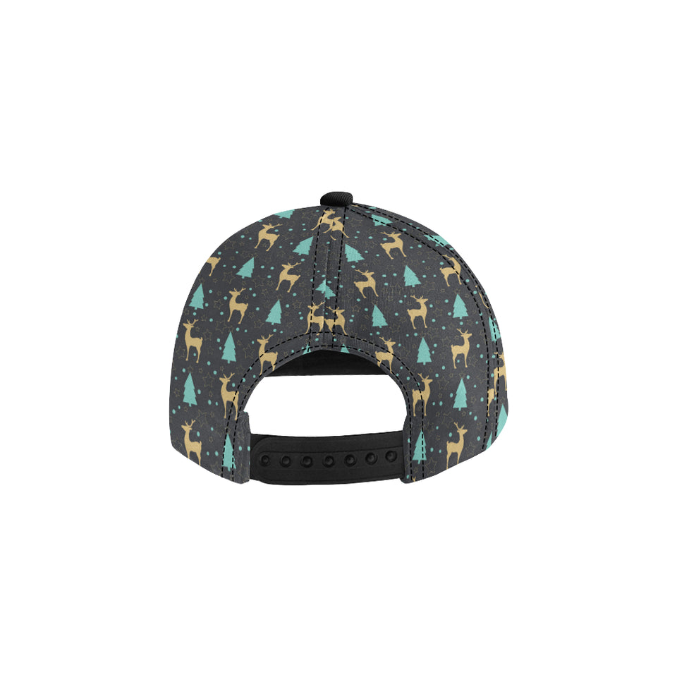 Deers star tree pattern All Over Print Snapback Cap