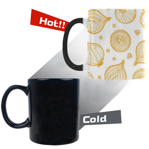 hand drawn onion pattern Morphing Mug Heat Changing Mug