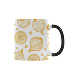 hand drawn onion pattern Morphing Mug Heat Changing Mug