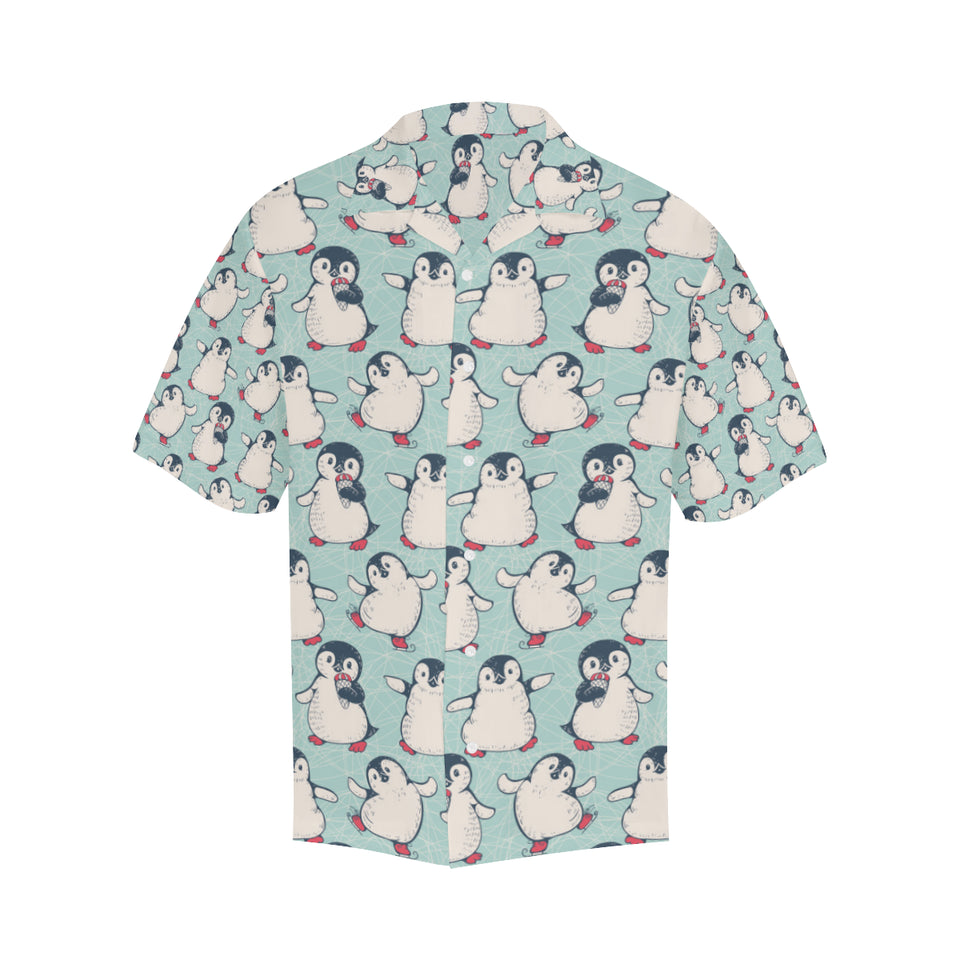 Cute Penguin pattern Men's All Over Print Hawaiian Shirt
