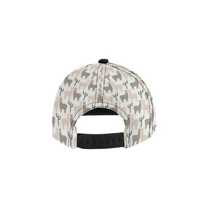 Llama Alpaca pattern All Over Print Snapback Cap