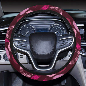 Lips Pattern Print Design 03 Car Steering Wheel Cover