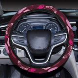 Lips Pattern Print Design 03 Car Steering Wheel Cover