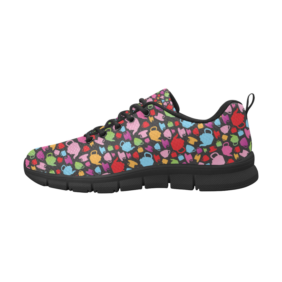 Tea pots Pattern Print Design 01 Women's Sneaker Shoes