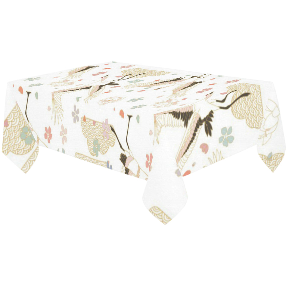 Beautiful Japanese cranes pattern Tablecloth