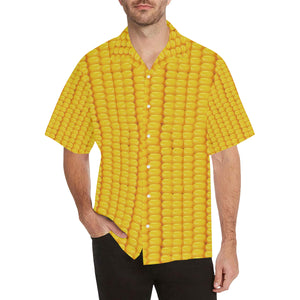Corn Pattern Print Design 04 Men's All Over Print Hawaiian Shirt (Model T58)