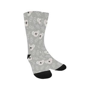 Cute koala leaves pattern Crew Socks