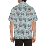 Lovely Sea Otter Pattern Men's All Over Print Hawaiian Shirt