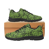 Green hop pattern Women's Sneaker Shoes