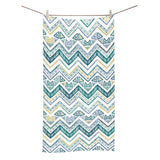 zigzag chevron paint design pattern Bath Towel