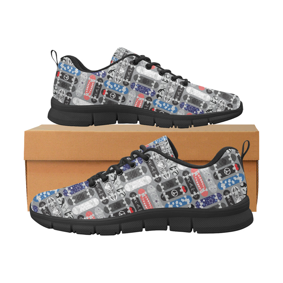 Skate Board Pattern Print Design 04 Women's Sneaker Shoes