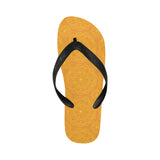 Orange traditional indian element pattern Unisex Flip Flops
