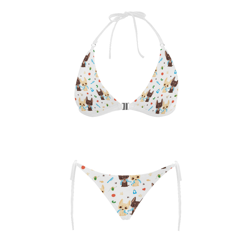 Cute Chihuahua dog pattern Sexy Bikinis Two-Piece Swimsuits