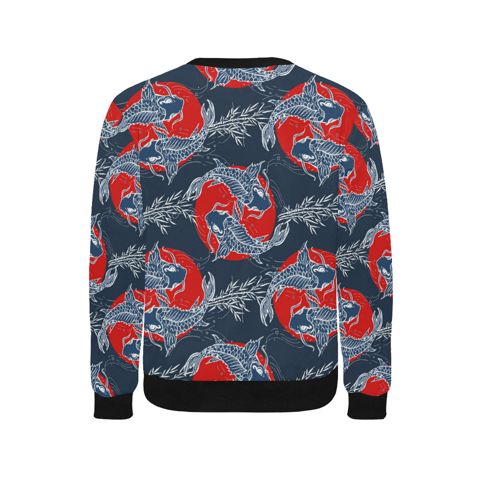Fancy Carps hand drawn japanese art Men's Crew Neck Sweatshirt