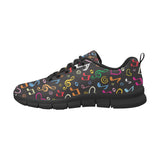 Music Notes Pattern Print Design 02 Men's Breathable Sneakers ( Model 055)