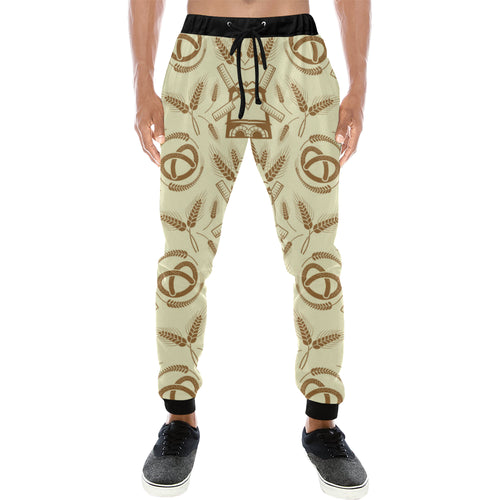 Windmill Wheat pattern Unisex Casual Sweatpants